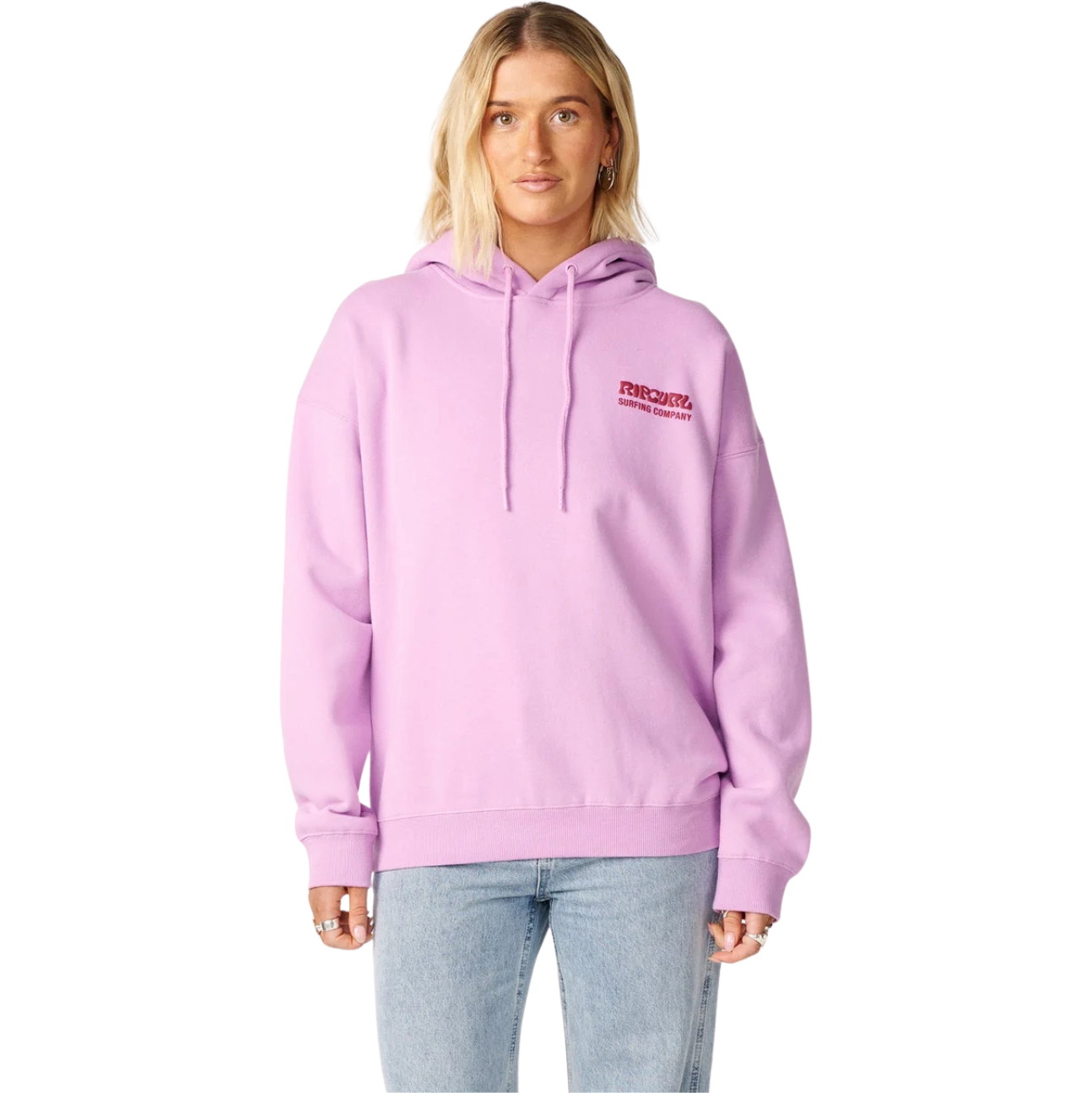 2026 Rip Curl Womens Surf Puff Heritage Hoodie 06AWFL - Bright Lilac